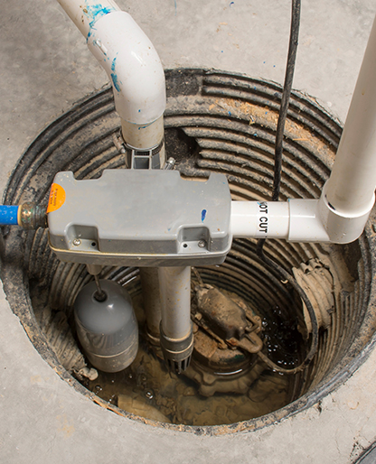 Sump pump failure basement flooding cleanup in Dayton Ohio